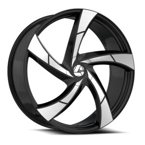 AZA-524 - Gloss Black & Machined