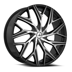 AZA-527 - Gloss Black & Machined