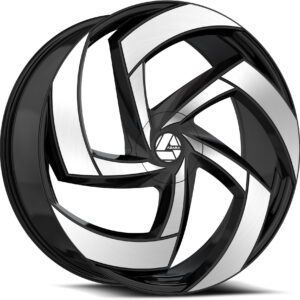AZA-530 - Gloss Black & Machined