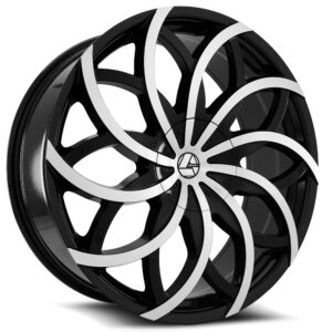 AZA-504 - Gloss Black & Machined