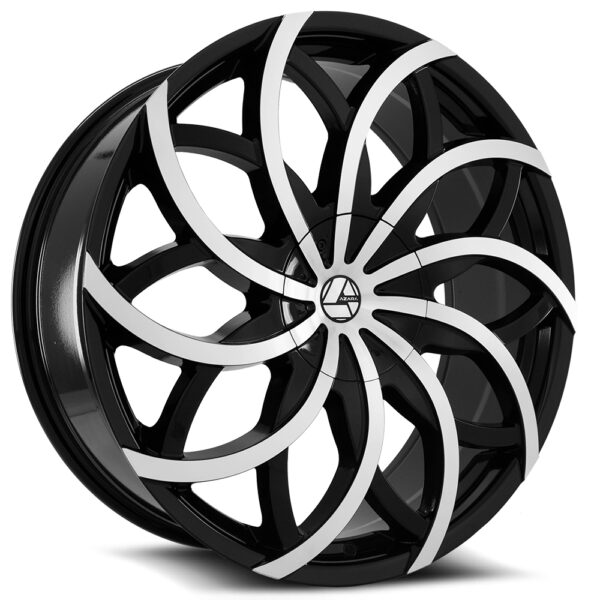AZA-504 - Gloss Black & Machined