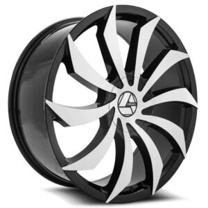 AZA-507 - Gloss Black & Machined