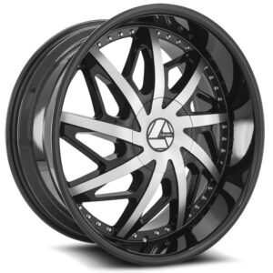 AZA-510 - Gloss Black & Machined