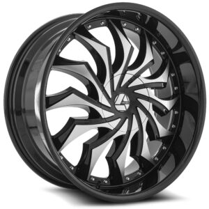AZA-515 - Gloss Black & Machined