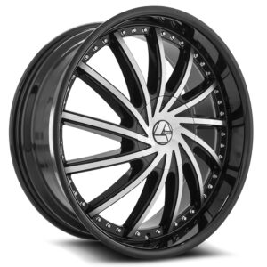AZA-517 - Gloss Black & Machined